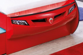 CARBED Кровать-машина Coupe с выдвижной кроватью Red 20.03.1306.00 в Шарыпово - sharypovo.katalogmebeli.com | фото 2