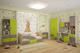 Детская комната Пуговка в Шарыпово - sharypovo.katalogmebeli.com | фото