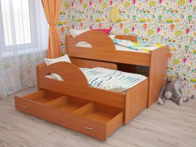 Детская кровать Радуга 1600 в Шарыпово - sharypovo.katalogmebeli.com
