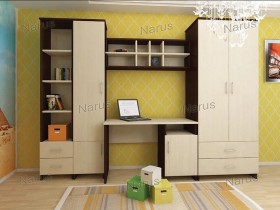 Детская Студент Комплект мебели (Дуб сонома/Белый) в Шарыпово - sharypovo.katalogmebeli.com | фото
