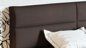 Двуспальная кровать «Наоми» (Фон серый, Джут) в Шарыпово - sharypovo.katalogmebeli.com | фото 4