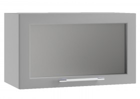 Гарда ПГС 600 шкаф верхний горизонтальный со стеклом Джинс в Шарыпово - sharypovo.katalogmebeli.com | фото