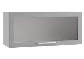 Гарда ПГС 800 шкаф верхний горизонтальный со стеклом Джинс в Шарыпово - sharypovo.katalogmebeli.com | фото