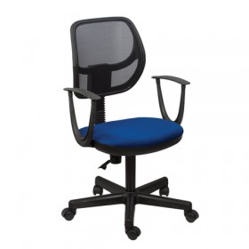Кресло BRABIX Flip MG-305 (сине-черный) в Шарыпово - sharypovo.katalogmebeli.com | фото 3