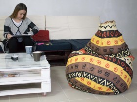 Кресло-груша Большое-Африка в Шарыпово - sharypovo.katalogmebeli.com | фото 4