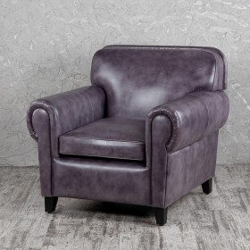 Кресло кожаное Элегант (Фиолетовый) в Шарыпово - sharypovo.katalogmebeli.com | фото