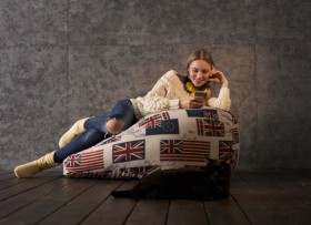 Кресло-мешок Британский Флаг в Шарыпово - sharypovo.katalogmebeli.com | фото 3