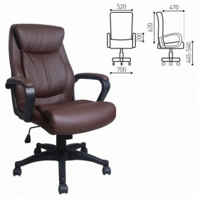 Кресло офисное BRABIX Enter EX-511 (коричневый) в Шарыпово - sharypovo.katalogmebeli.com | фото