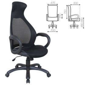 Кресло офисное BRABIX Genesis EX-517 (черное) в Шарыпово - sharypovo.katalogmebeli.com | фото