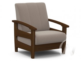 Кресло для отдыха Омега (орех лак/CATANIA COCOA) в Шарыпово - sharypovo.katalogmebeli.com | фото 1