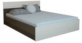 Кровать 1,4м Юнона с настилом (Венге / Дуб) в Шарыпово - sharypovo.katalogmebeli.com | фото 2