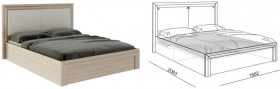 Кровать 1,6 Глэдис (М32) с подъемным механизмом в Шарыпово - sharypovo.katalogmebeli.com | фото 2