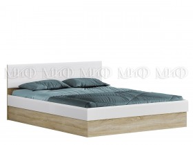 Кровать 1,6 спальня Фортуна (Дуб сонома/белый глянец) в Шарыпово - sharypovo.katalogmebeli.com | фото
