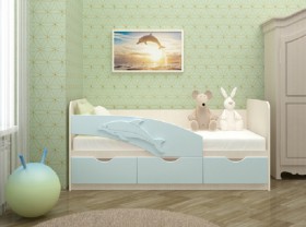 Кровать детская 1,6м Дельфин (Розовый металлик) в Шарыпово - sharypovo.katalogmebeli.com | фото