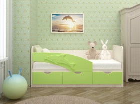 Кровать детская 1,6м Дельфин (Розовый металлик) в Шарыпово - sharypovo.katalogmebeli.com | фото 2