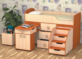 Кровать детская Фея 1.6 Венге/Дуб молочный в Шарыпово - sharypovo.katalogmebeli.com | фото 3