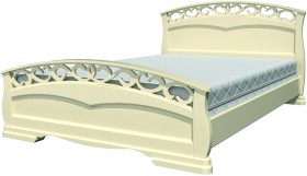 Кровать Грация-1 из массива сосны 1600*2000 Белый античный в Шарыпово - sharypovo.katalogmebeli.com | фото 20