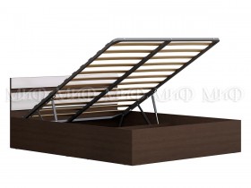 Кровать с подъемным механизмом Нэнси 1,4м (Венге/белый глянец) в Шарыпово - sharypovo.katalogmebeli.com | фото
