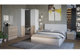 Кровать «Синди» с мягкой обивкой тип 1 (Белая) в Шарыпово - sharypovo.katalogmebeli.com | фото 2