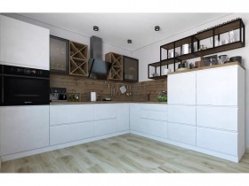 Модульная кухня Бронкс 1,8 м (Кварц) в Шарыпово - sharypovo.katalogmebeli.com | фото 5