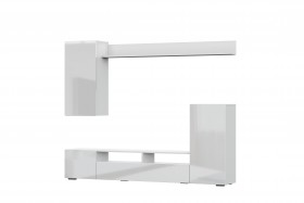 Мебель для гостиной МГС 4 (Белый/Белый глянец) в Шарыпово - sharypovo.katalogmebeli.com | фото 7