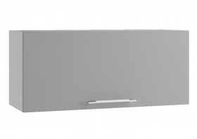 Монца ГВПГ 800 Шкаф верхний горизонтальный глубокий высокий (Кварц черный/корпус Серый) в Шарыпово - sharypovo.katalogmebeli.com | фото