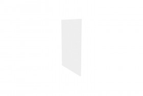 Герда ЛД.272930.000 Фасад панель окончание острова (Белый глянец) в Шарыпово - sharypovo.katalogmebeli.com | фото