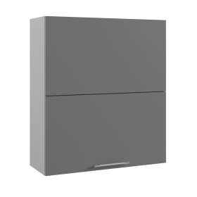 Ройс ВПГПМ 800 Шкаф верхний высокий Blum Aventos HF (Черника софт/корпус Серый) в Шарыпово - sharypovo.katalogmebeli.com | фото