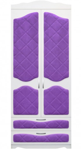 Шкаф 2-х створчатый с ящиками серии Иллюзия 32 Фиолетовый в Шарыпово - sharypovo.katalogmebeli.com | фото