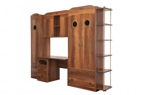 Шкаф комбинированный для одежды «Навигатор» (Дуб Каньон) в Шарыпово - sharypovo.katalogmebeli.com | фото 5