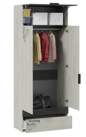 Шкаф комбинированный для одежды «Оксфорд-2» в Шарыпово - sharypovo.katalogmebeli.com | фото 2