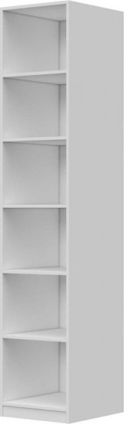 Шкаф ШР-1 без зеркала Вива (Белый/Белый глянец/Платина) в Шарыпово - sharypovo.katalogmebeli.com | фото 2