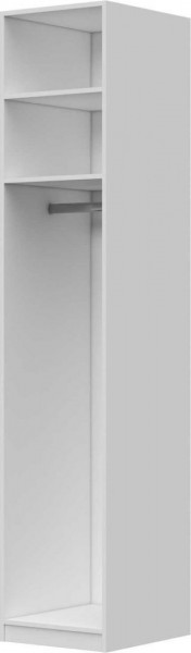 Шкаф ШР-1 без зеркала Вива (Белый/Белый глянец/Платина) в Шарыпово - sharypovo.katalogmebeli.com | фото 3