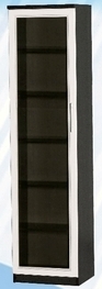 Шкаф средний со стеклодверью ДЛЯ ГОСТИНОЙ ШСС-450 Венге/Дуб выбеленный в Шарыпово - sharypovo.katalogmebeli.com | фото