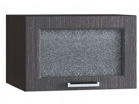 Шкаф верхний горизонтальный со стеклом 510, ШВГС 510 (Клен серый/корпус венге) в Шарыпово - sharypovo.katalogmebeli.com | фото
