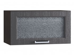 Шкаф верхний горизонтальный со стеклом 600, ШВГС 600 (Клен серый/корпус венге) в Шарыпово - sharypovo.katalogmebeli.com | фото