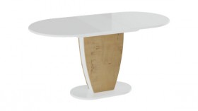 Стол обеденный «Монреаль» Тип 1 (Белый глянец/Бунратти) в Шарыпово - sharypovo.katalogmebeli.com | фото 2