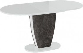 Стол обеденный «Монреаль» Тип 1 (Белый глянец/Моод темный) в Шарыпово - sharypovo.katalogmebeli.com | фото 2