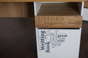 Стол с ящиками «Оксфорд» (Ривьера/Белый с рисунком) в Шарыпово - sharypovo.katalogmebeli.com | фото 9