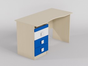 Стол (столешница с выемкой) Скай люкс (Синий/Белый/корпус Клен) в Шарыпово - sharypovo.katalogmebeli.com | фото