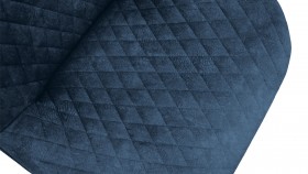 Стул «Оливер» К3 Черный/Микровелюр Wellmart Blue в Шарыпово - sharypovo.katalogmebeli.com | фото 3