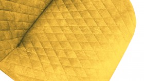 Стул «Оливер» К3 Черный/Микровелюр Wellmart Yellow в Шарыпово - sharypovo.katalogmebeli.com | фото 3