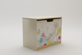 Ящик для игрушек Флёр (Белый/корпус Клен) в Шарыпово - sharypovo.katalogmebeli.com | фото