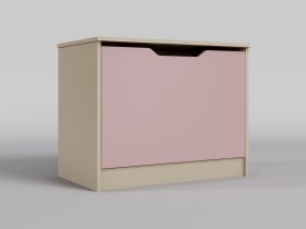 Ящик для игрушек Грэйси (Розовый/корпус Клен) в Шарыпово - sharypovo.katalogmebeli.com | фото