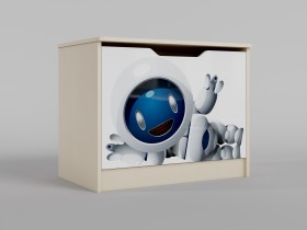Ящик для игрушек Санни (Белый/корпус Клен) в Шарыпово - sharypovo.katalogmebeli.com | фото